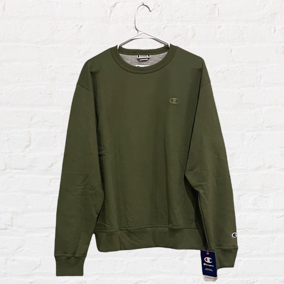 Champion Other - Champion Crew Neck Dark Green Mens Size Medium BRAND NEW With Tags !!